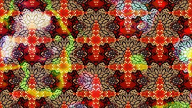 Suluboya çizim kalıbı. Çiçek izi. Suluboya tarzında kırmızı renkte çiçekler.