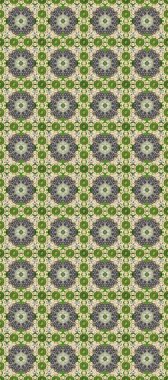 Altın desenli yeşil, gri ve bej renklerde altın elementler. Barok tarzında kusursuz bir doğulu süsü. Geleneksel klasik altın desen. Raster doğulu süsü.