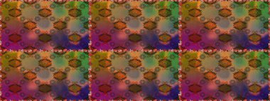 Raster dikişsiz çiçek deseni. Vadinin çiçekleri kahverengi ve mor renklerde.