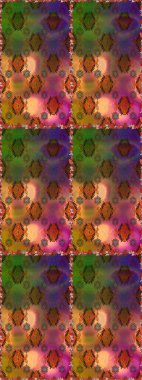 Kahverengi renkli güzel bir tekstil. Raster illüstrasyonu. Çiçeklerle suluboya desenleri.