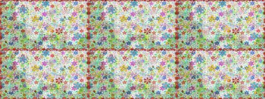 Yumuşak fayans. Yumuşak pamuk tasarımı. Raster 'ın taze dokusu. Klasik çiçek desenli. Paketleme, tekstil, duvar kağıdı için kusursuz çiçek arkaplanı.