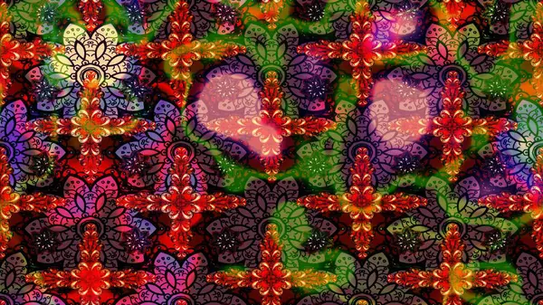 Sevimli çiçek raster deseni. Kahverengi renkli çiçekler. Renkli Bahar Teması eskiz kalıbı. Düz Çiçek Elementleri Tasarımı.