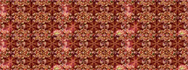 Kusursuz altın desen. Raster oryantal süs. Altın elementlerle kırmızı renklerde altın desen.