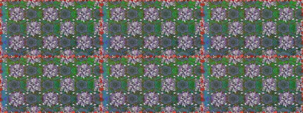 Çiçek desenleri yeşil ve gri renklerde, el yapımı papatyalar, papatyalar. Tekrarlayan çiçek arkaplanı, zarif yeşil ve gri çiçek duvar kağıdı.