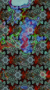 Düz Çiçek Elementleri Tasarımı. Güzel çiçek deseni. Renkli Bahar Teması eskiz kalıbı. Mavi renkte çiçekler.