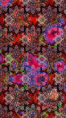 Kahverengi el çizimi. Karalama çiçekleri çizim kalıbı. Raster deseni. Sanat esinlenerek çiçeklere ilham veriyor ve geride.