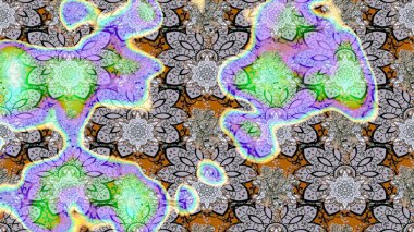 Küçük çaplı çiçeklerdeki basit şirin desenler. Tekstil veya kitap kapakları, imalat, duvar kağıtları, baskı, hediye paketi ve yapıştırma kitabı için çiçek eskizi geçmişi. Raster illüstrasyonu.