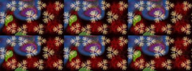 Şatafatlı bahar bahçesi dokusu. Çiçek deseni. Flower eskiz arka planı. Raster illüstrasyonu.