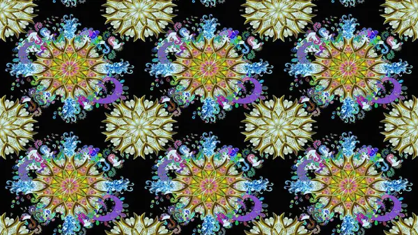 Raster illüstrasyonu. Siyah renklerde. Anti-stres için Raster soyut şablon sayfası.