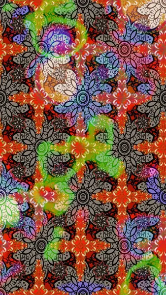 Etnik Mandala süsleme. Kullanılabilir Tekstil, tebrik kartı, boyama kitabı, telefon durumda yazdırma için. Raster kına dövme tarzı. Hint çiçek desenli madalyon desen.