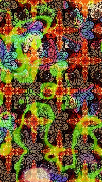 Parlak elementlerin. Çizim çiçek deseni duvar kağıdı, web sitesi arka planı, ambalaj kağıdı, davetiye, broşür, afiş veya web sitesi için kullanılabilir. El çizimi Raster illüstrasyonu.