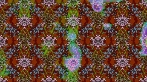 Küçük kahverengi çiçekli oldukça eski bir besin torbası deseni. Millefleur 'lar. Tekstil, kumaş, kapaklar, duvar kağıtları, baskı, paket, koleksiyon defteri, örgü, dekupaj için çiçek arkaplanı..