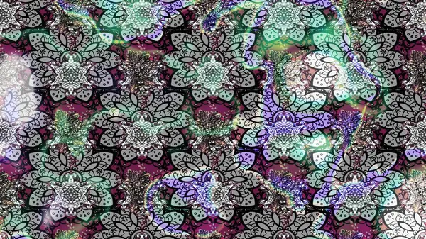 Şirin çiçek elementleri. Raster illüstrasyonu. Taslak desenli, modaya uygun kumaş deseni. Renkli Bahar Teması eskiz kalıbı. Düz Çiçek Elementleri Tasarımı.