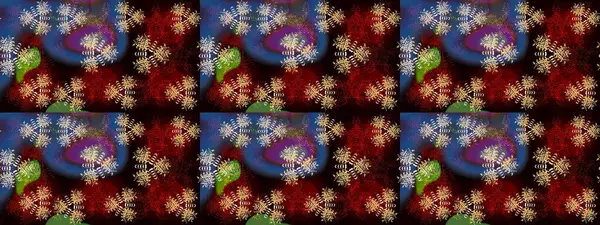 Şatafatlı bahar bahçesi dokusu. Çiçek deseni. Flower eskiz arka planı. Raster illüstrasyonu.