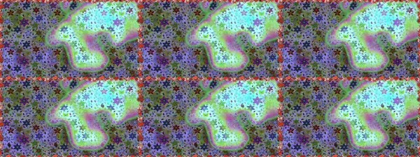 Renkli Bahar Temalı Kusursuz Arkaplan. Çiçekli, kusursuz bir arkaplan. Düz Çiçek Elementleri Tasarımı. Çocuk stili.