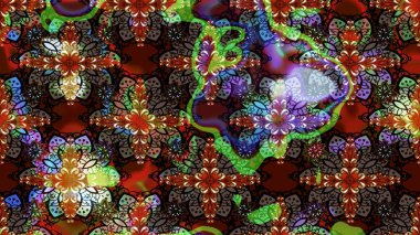 Klasik çiçekler. El çizimi, soyut ve süslü elementler. Yaz çiçekleri teması. Kahverengi renkli. Suluboya resim taklit Raster illüstrasyonu.