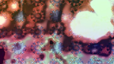 Tomurcukları papatya çiçekleri olan sevimli bir çiçek deseni. Eskiz geçmişi. Raster illüstrasyonu. Kumaş, tekstil, duvar kağıdı baskısı için. Eski usul. Miles Fleur, dandik süs.