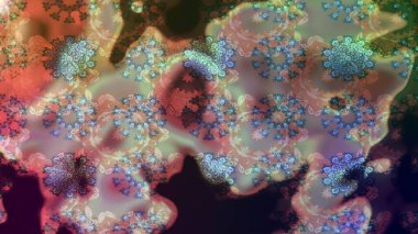 Çiçekli çiçek deseni, suluboya. Raster deseni. Süslü kumaş deseni.