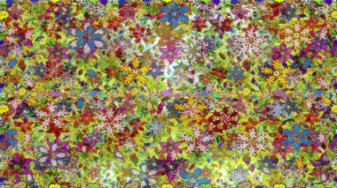 Yeşil ve nötr çiçekli kusursuz desen, suluboya çiçek deseni, güzel çiçek, duvar kağıdı, kart veya kumaş için fayanslı. Raster - stok.