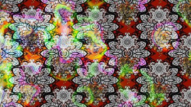 Güzel eskiz şekli. Raster çiçekli arka plan. Yazdır. Güzel kumaş deseni. Renkli Yaz Temalı eskiz kalıbı. Düz Çiçek Elementleri Tasarımı.