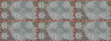 Raster Illustrasyon 'da moda olmayan çiçek deseni. Gri ve nötr renkte çiçekler. Düz Çiçek Elementleri Tasarımı. Renkli Yaz Temalı Kusursuz Arkaplan.