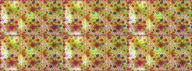 Sarı ve bej renkli çiçekler. Küçük çiçekte sevimli çiçek deseni var..