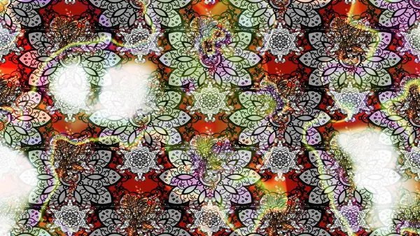 Üzerinde gelincikler ve vadi zambakları olan renkli çiçek desenli nakış deseni. Tekstil tasarımı için gri renkli geleneksel halk çiçekleri buketi.