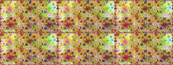 Fantezi kumaş deseni. Çiçekler, suluboya ile sorunsuz çiçek desenli. Raster desen.