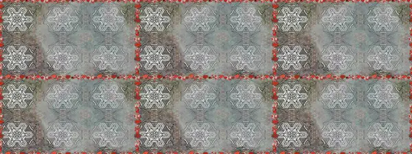 Raster Illustrasyon 'da moda olmayan çiçek deseni. Gri ve nötr renkte çiçekler. Düz Çiçek Elementleri Tasarımı. Renkli Yaz Temalı Kusursuz Arkaplan.