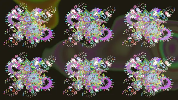 Elle boyanmış suluboya resim çizimleri, çiçekler ve bitkiler. Gri renkli çiçekler.