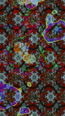 Doğal kozmetik ürünleri, parfüm, çiçekçi dükkanı için bahar ihalesi tasarımı. Karşılama ya da düğün geçmişi olarak kullanılabilir. Paket kağıdı için en iyisi. Kahverengi lale çiçekleriyle Raster eskiz deseni.