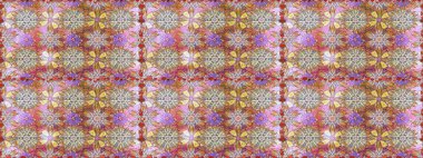 Çiçeksiz desenlerin resmi. Tarafsız ve kahverengi renkli vadilerin çiçekleri.