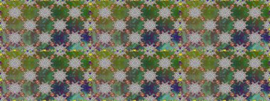 Raster illüstrasyonu. Güzel kumaş deseni. Bahar çiçekli, dikişsiz çiçek deseni..