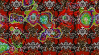 Kahverengi çiçekli eskiz deseni, suluboya çiçek deseni, sevimli çiçek, duvar kağıdı, kart veya kumaş için fayanslı. Raster - stok.