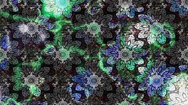 Çiçekli bahar çiçekleri. Küçük çiçekte güzel bir desen. Küçük renkli çiçekler. Moda baskıları için zarif bir şablon. Motley illüstrasyonu.