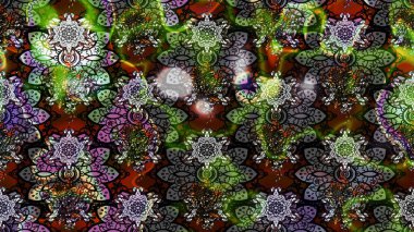 Küçük çiçekteki sevimli çiçek deseni. Gri renkli çiçekler. Raster illüstrasyonu.