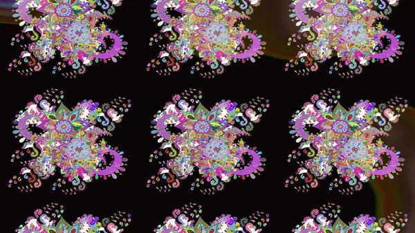 Çiçek deseni duvar kağıdı, desen dolguları ve web sayfası arka planı için kullanılabilir. Süslü zentangle çizim dokusu, soyut çiçeklerle süslenmiş. Şekillendirilmiş çiçekli çizim deseni.