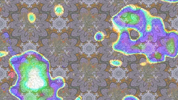 Çiçek deseni. Raster illüstrasyonu. Chichi 'nin kumaş kalıbını çiz. Renkli Bahar Teması eskiz kalıbı. Düz Çiçek Elementleri Tasarımı.