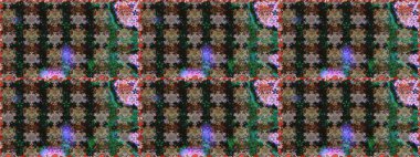 Çiçeklerle kusursuz desen. Suluboya çizimi. Gri ve kahverengi renkli çiçekler. El çizimi.