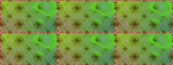 Moda baskıları için zarif bir şablon. Küçük çiçekte güzel bir desen. Küçük renkli çiçekler. Yeşil çiçekli bahar çiçekleri. Motley illüstrasyonu.