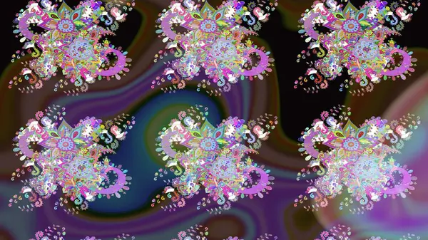 Kahverengi renkte çiçekli çiçek deseni. Suluboya tarzında kahverengi renkte çiçekler.