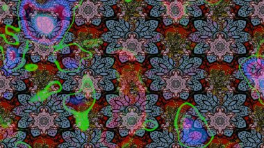 Tarafsız renklerde güzel çiçekli eskiz deseni, suluboya çiçek deseni, duvar kağıdı, kart veya kumaş için fayanslı. Raster..