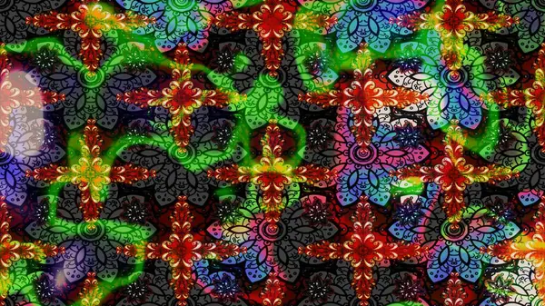 Çizim çiçek deseni duvar kâğıdı olarak kullanılabilir. Siyah renkli çiçekler. Raster illüstrasyonu.