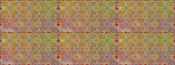 Çiçekli karalama şeklinde Raster çiçek deseni. Raster illüstrasyonu. Yumuşak, bahar çiçekleri kahverengi renklerde.