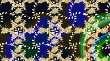 Mavi çiçekli eskiz deseni, suluboya çiçek deseni, sevimli çiçek, duvar kağıdı, kart ya da kumaş için fayanslı. Raster - stok.