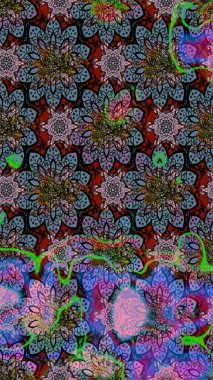 Moda baskısı. Çiçeğin suluboya çizimlerinin mükemmel deseni. Eski model. Suluboya çizim kalıbı. Dekorasyon ve tasarım için güzel desen.