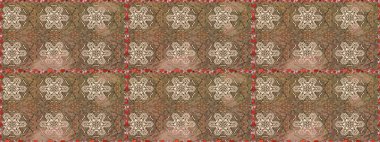 El çizimi, soyut ve süslü elementler. Yaz çiçekleri teması. Kahverengi ve bej renkler. Klasik çiçekler. Suluboya resim taklit Raster illüstrasyonu.