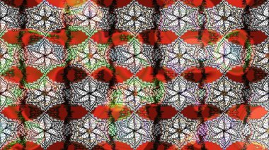 Kumaş desenli papatya çiçeği detayı. Gri renkli çiçekler.