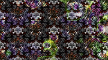 Siyah renkte zarif çiçek buketi suluboya. Renkli Bahar Teması eskiz kalıbı. Düz Çiçek Elementleri Tasarımı. Raster illüstrasyonu.