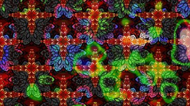 Küçük çiçekteki sevimli çiçek deseni. Siyah renkli çiçekler. Raster illüstrasyonu.